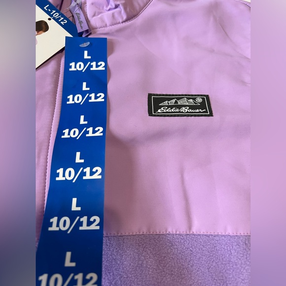 Eddie Bauer Girls Full Zip Microfleece Jacket NWT - Picture 2 of 7